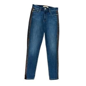 Joe’s Charlie High Rise Skinny Ankle Jeans Cobra Side Stripe Jaylyn Wash 29